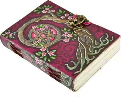 Vintage Leather bound Journal Antique Handmade Paper Notebook Diary Sketchbook-image
