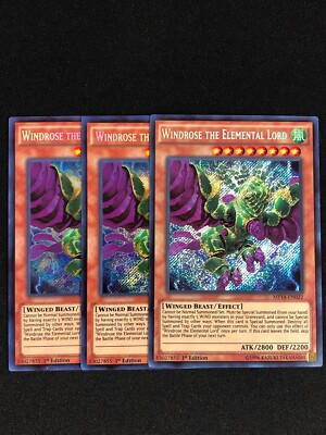 YUGIOH WINDROSE THE ELEMENTAL LORD MP14-EN022 1ST SECRET X3-image