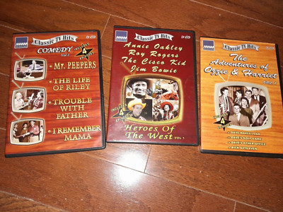 Classic TV Hits DVDs Ozzie & Harriet, Comedy Mr. Peepers, Heroes Of The West-image