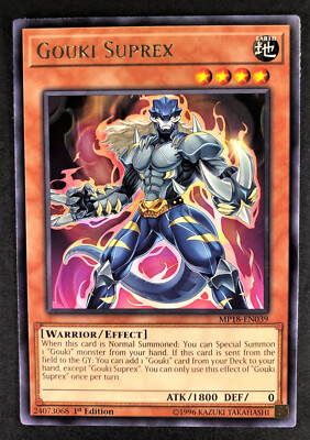 YuGiOh Gouki Suprex MP18-EN039 Rare 1st Edition LP-image