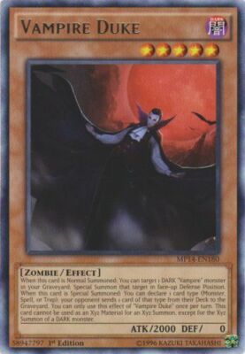 Vampire Duke - MP14-EN180 - Rare - 1st Edition NM YuGiOh!  2014 Mega-Tin Mega Pa-image