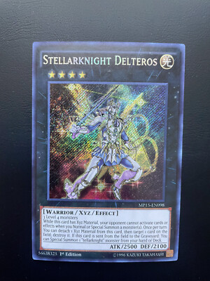 Yugioh Stellarknight Delteros MP15-EN098 Secret Rare 1st Edition NM-image