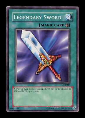 Legendary Sword LOB-040 Yu-Gi-Oh 1996  Trading Card TCG CCG-image