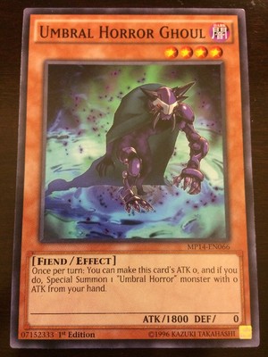 MP14-EN066 Yugioh! UMBRAL HORROR GHOUL - 1st Ed MEGA PACK TIN 2014 Near Mint x1-image