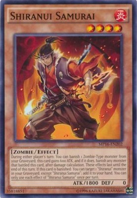 Shiranui Samurai - MP16-EN202 - Common - Unlimited Edition - Heavily Played-image