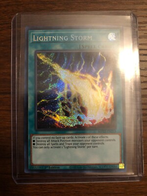 Lightning Storm - 2022 Mega Tin - Prismatic Secret Rare - 1st Ed. Mint -image