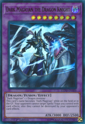 YUGIOH Dark Magician the Dragon Knight : LEDD-ENA00 : Ultra Rare NM-MINT-image