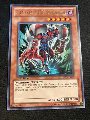 Elemental HERO Necroshade LCGX-EN015 - 1st Edition - Rare - NM-image