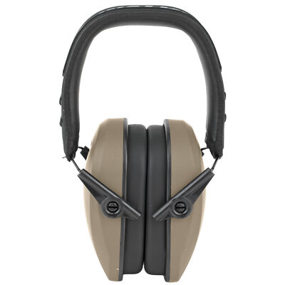 Walker's Razor Passive Ear Muffs w/Rubberized Coating Polymer FDE & Ear Cups-image