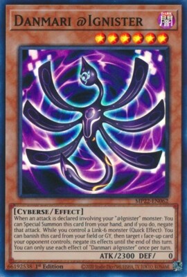 1x Danmari @Ignister - 1st Editio NM Eng YuGiOh - 2022 Mega Tin - Pharoah's Gods-image