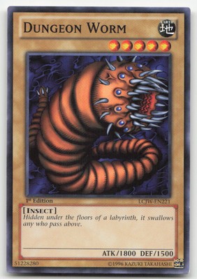 Yu-Gi-Oh TCG #LCJW-EN221 Dungeon Worm 1st Edition Common NM-image