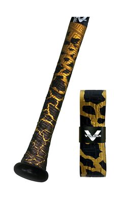 1.00MM Bat Grip Black Gold ‎1'' x 1'' x 1'' High Quality Polymer Blend Durable-image