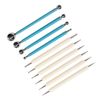 10Pcs Polymer Clay Tools Kit Clay Modeling Tools for Painting Embossing Nail Art-image
