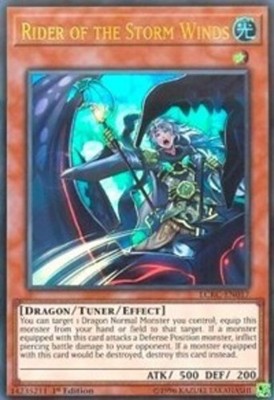 Rider of the Storm Winds - LCKC-EN017 - Ultra Rare - 1st Edition - Lightly Playe-image
