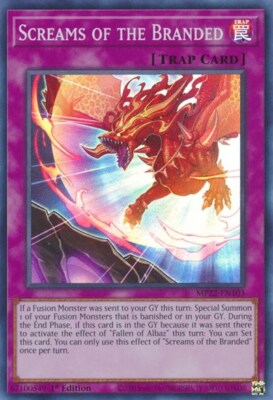 1x Screams of the Branded - 1st E NM Eng YuGiOh - 2022 Mega Tin - Pharoah's Gods-image