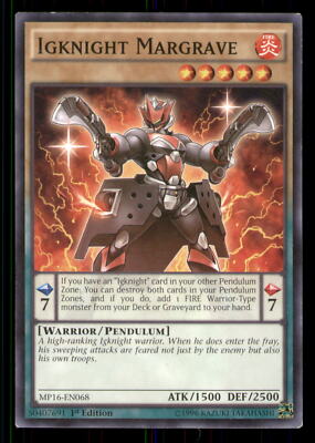 Yugioh Igknight Margrave #MP16-EN068 2016 Mega-Tins Mega Pack LP-image