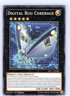 Yu-Gi-Oh TCG Digital Bug Corebage MP17-EN028 1st Edition Common Card NM-image