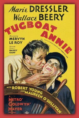 TUGBOAT ANNIE - Marie Dressler - Movie Poster Image - BIG MAGNET 3.5 x 5 in-image