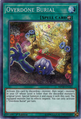 Yu-Gi-Oh! - Overdone Burial  (MP18-EN143) - 2018 Mega-Tins - Secret Rare - NM-image