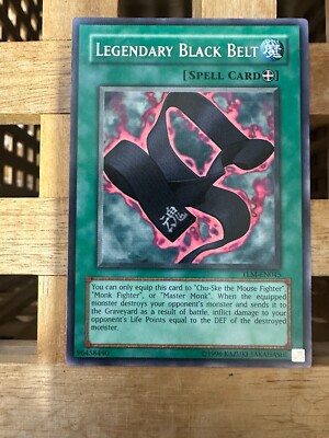 YUGIOH! LEGENDARY BLACK BELT TLM-EN045 RARE MINT PACK TO SLEEVE-image