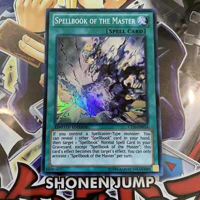 ( SPELLBOOK OF MASTER) - Super Rare - CT10-EN014 - Limited - NM - Yu-Gi-Oh-image