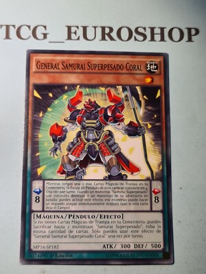 Superheavy Samurai General Coral▪︎YUGIOH▪︎MP16▪︎2016▪︎COMMON▪︎SPANISH▪︎NM #2936-image