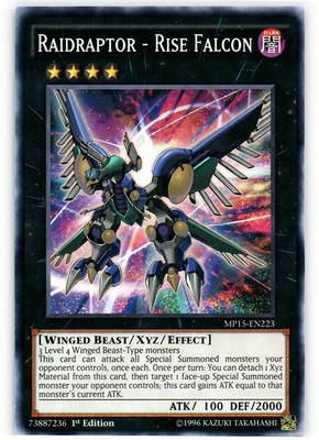 Raidraptor - Rise Falcon - MP15-EN223 - Common - 1st Edition - Heavily Played-image