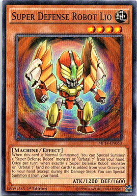 Super Defense Robot Lio MP14-EN063 Yu-Gi-Oh! Light Play 1st Edition-image