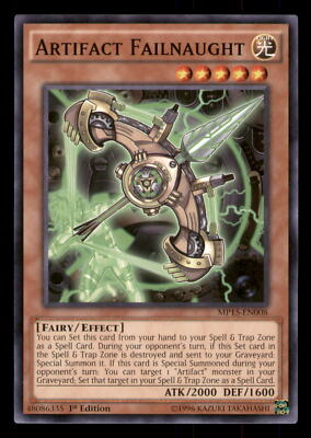 Yugioh Artifact Failnaught #MP15-EN008 2015 Mega-Tins Mega Pack LP-image