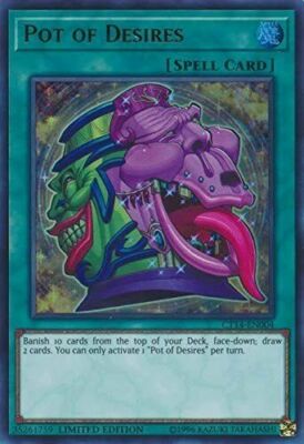 *** POT OF DESIRES *** ULTRA RARE CT14-EN004 MINT/NM CONDITION YUGIOH!-image
