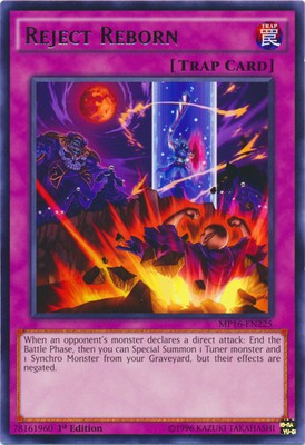Reject Reborn - MP16-EN225 - Rare - 1st Edition Near Mint 2016 Mega Tin Singles-image