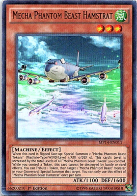 Mecha Phantom Beast Hamstrat MP14-EN011 Yu-Gi-Oh! Moderate Play 1st Edition-image
