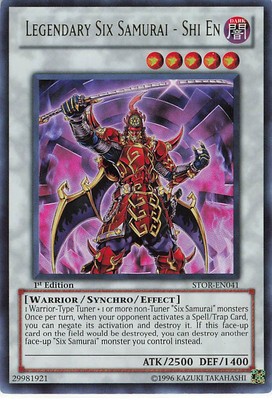 Yu-Gi-Oh! Storm of Ragnarok Legendary Six Samurai - Shi En #STOR-EN041 1st Ed-image