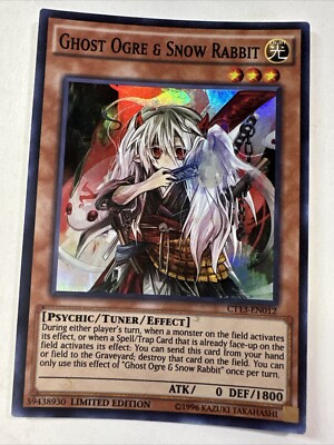 Yu-Gi-Oh Ghost Ogre & Snow Rabbit CT13-EN012 Limited Edition Super Rare Card-image
