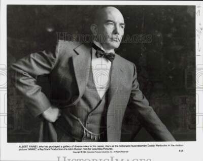1982 Press Photo Actor Albert Finney in 