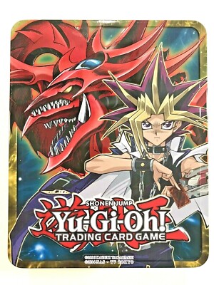 YUGIOH TRADING CARD GAME 2016 YUGI & SLIFER MEGA-TIN EMPTY BOX-GREAT COND!-image