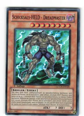 Yugioh DESTINY HERO - DREADMASTER, lcgx-en125 Super Rare German Exc 1st-image