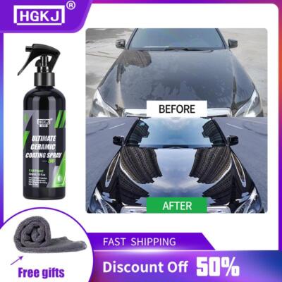 9h Ceramic Car Coating Paint Care Nano Hydrophobic Top Quick Coat Polish Polymer-image