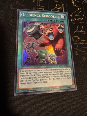 Yu-Gi-Oh! TCG Obedience Schooled - MP14-EN242 - Super Rare - 1st Edition LP-image