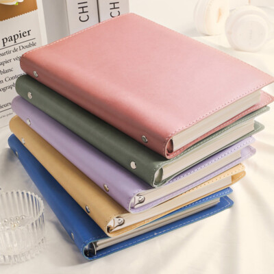 PU Leather Refillable Journal A5 Notebook Lined Paper Writing Diary 240 Pages-image