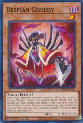 1x Despian Comedy - 1st Edition NM Eng YuGiOh - 2022 Mega Tin - Pharoah's Gods-image
