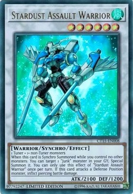 1x Stardust Assault Warrior - Limited NM Eng YuGiOh - 2018 Mega-Tins-image