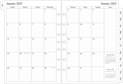 Newestor 2025 Monthly Planner Refills 5-1/2