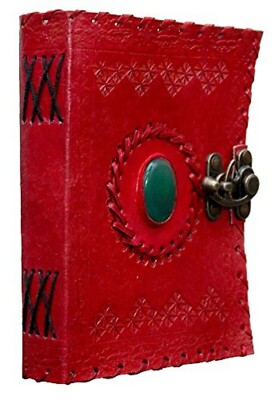 Leather Sketch book Dairy Vintage Embossed Journal 200 page Gift for Her|for Him-image