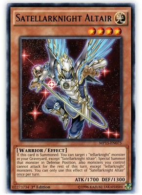 Satellarknight Altair - MP15-EN075 - Rare - 1st Edition - Heavily Played-image