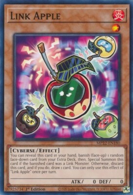 1x Link Apple - 1st Edition NM Eng YuGiOh - 2022 Mega Tin - Pharoah's Gods-image