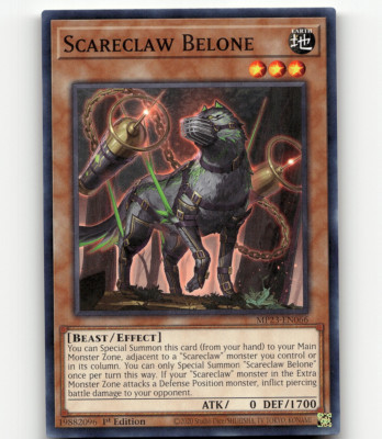 Yugioh Scareclaw Belone 25th Anniv. Tin: Dueling Heroes Mega Pack-image