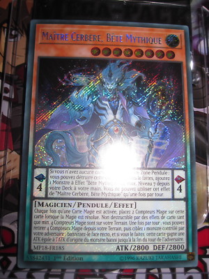 YU-GI-OH! STR MASTER CERBERE MYTHICAL BEAST MP18-FR185 NEW ED1 MEGA-TIN 2018-image