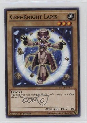 2015 Yu-Gi-Oh! Mega-Tins Mega Pack 1st Edition Gem-Knight Lapis #MP15-EN202 12bz-image