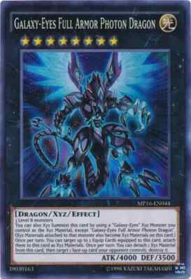 YUGIOH - Galaxy-Eyes Full Armor Photon Dragon - MP16-EN044 - Super Rare-image